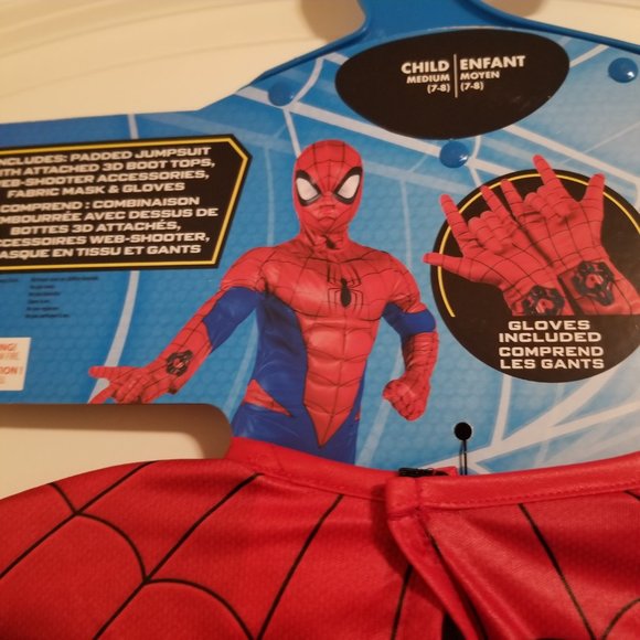 Marvel Spider-man Costume with gloves and mask - Picture 9 of 15